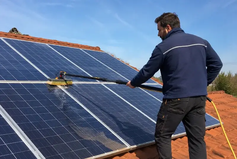 Nettoyage et entretien de panneaux solaires à Trémolat